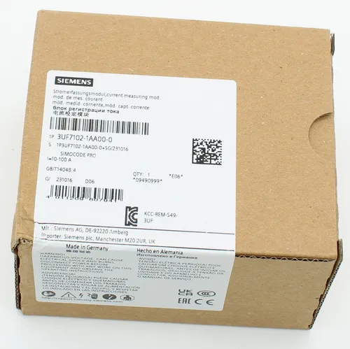 Produktbild SIEMENS 3UF7 102-1AA00-0 -MFS- Stromerfassungsmodul