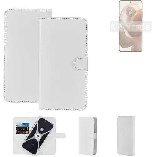 Schutzhülle für Motorola Moto X50 Ultra Hülle + Bumper weiss Flipstyle Tasche