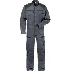 Fristads Overall 8555 STFP 129485 - grau/schwarz - 4XL - Robuster Overall für Industrie- und Servicekräfte. Hergestellt aus leichtem Material mit mechanischem Stretch für optimale Bewegungsfreiheit. Ausgestattet mit reflektierenden Details und Knietaschen für zusätzlichen Komfort und Sicherheit.