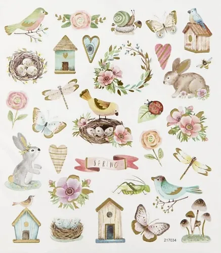 Sticker Frühling und Ostern