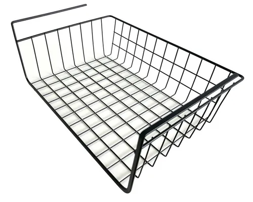 Michelino Aufbewahrungskorb Praktischer Unterregal-Aufbewahrungskorb in Schwarz – 40 x 26 x 14 cm