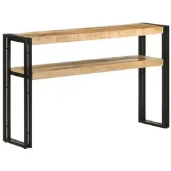 vidaXL Konsolentisch aus rauem Mangoholz 120x30x75 cm