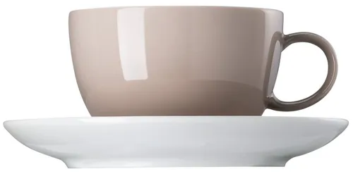 Thomas Porzellan Tasse Sunny Day Rose Powder Tee-/Kombitasse 2tlg., Porzellan