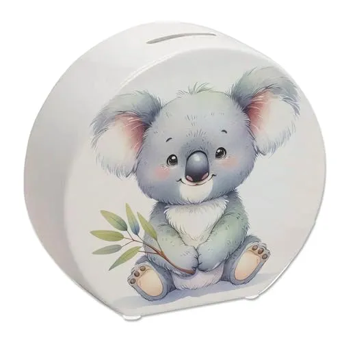 Sitzender Koala Spardose Niedliche Sitzende Koala Spardose Süßes Tier Motiv Beuteltier aus Australiens Fauna Perfekt für Tierliebhaber