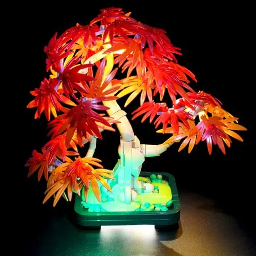 LED-Licht-Kit für Lego Japanischer Roter Ahorn-Bonsai-Baum 10348