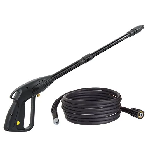 TECHKAR Hochdruckreiniger Pistole mit Hochdruckschlauch M22x1,5 & Lanze