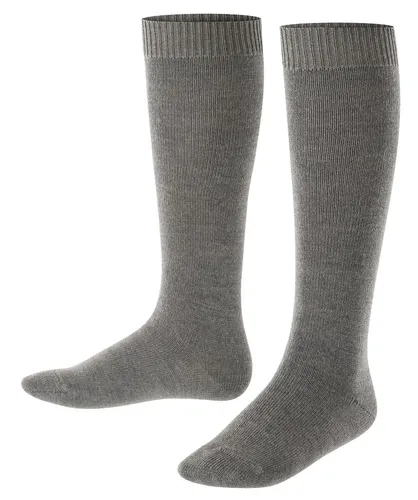 Falke Tagessocke Comfort Wool Kniestrümpfe (wärmende Merinowolle) dunkelgrau Kinder - 1 Paar, Größe: 35-38
