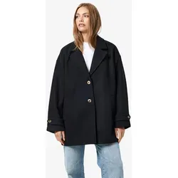 Noisy may NMALICIA LS OVERSIZE BLAZER NOOS - Damen Blazer in Schwarz, oversized Schnitt für einen lässigen Look, aus 100% Polyester für Langlebigkeit und Tragekomfort. Perfekt für Basics und Streetwear!