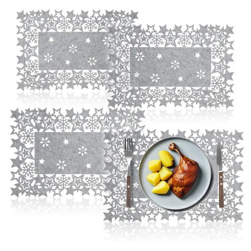 4-teiliges Platzset Sterne von COM-FOUR