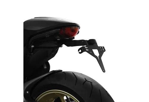 ZIEGER Kennzeichenhalter für Ducati Scrambler 800 BJ 2017-23 - Robuster Kennzeichenhalter für Ducati Scrambler 800, witterungsresistent und sportlich im Design. Einfache Montage ohne TÜV-Eintragung, ideal für Biker, die Wert auf Qualität legen.