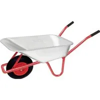 pro-bau-tec Garten- und Bauschubkarre 85 l - Robuste Schubkarre mit 85 l Volumen und einer Tragkraft von 160 kg, ideal für Gartenarbeiten und Bauprojekte.