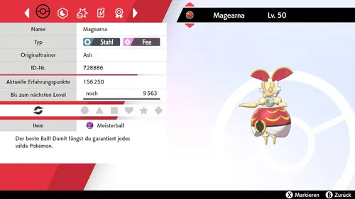 Non Shiny Magearna Originalfarbe 6IV | LVL 100 | Pokemon Schwert / Schild
