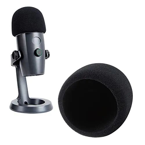 Yeti Nano Microphone Pop Filter - Mikrofon Windschutz Schaumstoff Popschutz für Blue Yeti Nano Mikrofon von YOUSHARES