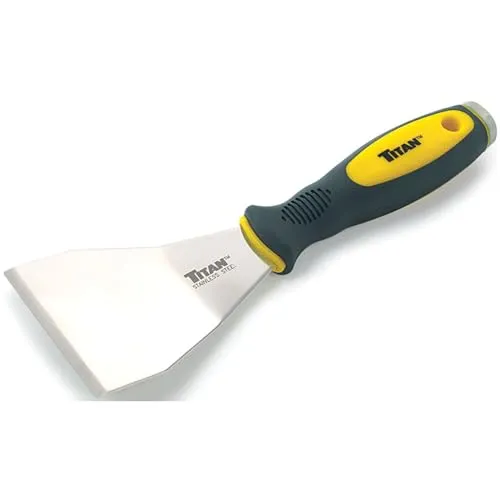 Titan Tools 11504 3 Zoll gekröpft Edelstahl-Schaber – Mehrfarbig