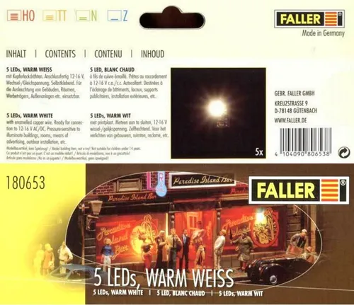Faller 180653 - 5 LED einzeln, 