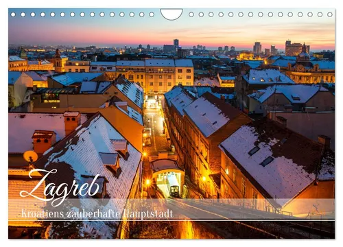 Drachenkind-Fotografie Kalender: Zagreb - Hauptstadt mit Charme - Kalender mit 14 Seiten, präsentiert die Architektur und den Charme Zagrebs. Ideal für Reisefans und Kunstliebhaber, erschienen 2025 im Calvendo Verlag.