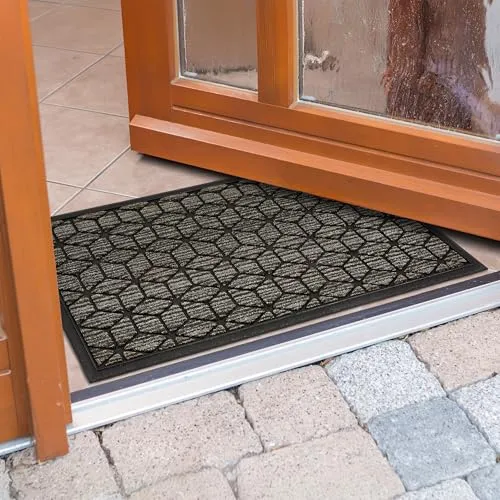 ASTRA Fußmatte Border Graphic - Rutschfeste Schmutzfangmatte für In- und Outdoor - Fußmatte in rechteckiger Form, Höhe: 8 mm, ideal zum Schmutzfang, strapazierfähig und leicht zu reinigen.