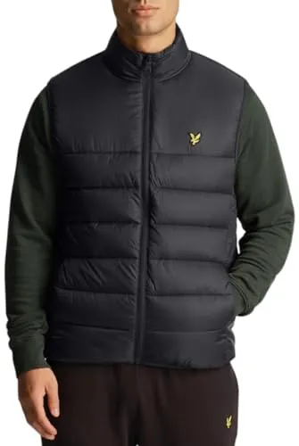 Lyle & Scott Wattierte Weste Schwarz - Stilvoll und Praktisch - Die Lyle & Scott Weste in Schwarz bietet eine reguläre Passform, praktische Druckknopftaschen und robustes Ripstop-Gewebe für lange Haltbarkeit. Ideal für vielseitige Outfits.