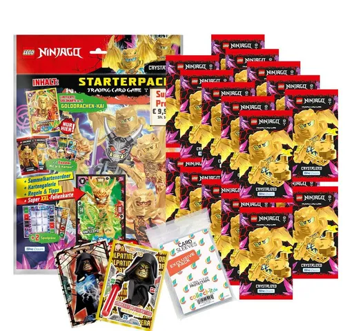 collect-it.de MY HOME OF CARDS + TOYS LEGO Ninjago Serie 8 Starter + Booster - Sammelset mit 1 Starter und 20 Boostern für LEGO Ninjago-Fans, ideal für spannende Tauschaktionen und zum Vervollständigen der Sammlung. Für Kinder ab 3 Jahren geeignet.