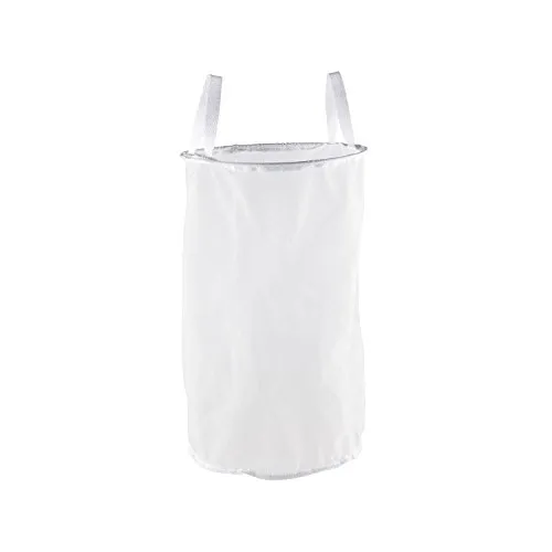 Klarstein Beerfest Bierfilter Zubehör Nylon Filtereinsatz mit formgebenden Stahlring und 2 Halteschlaufen (Ø 28 cm, 30 Liter Volumen, Porenweite: 200 µm) Weiß