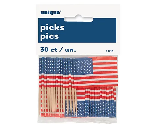 Unique Industries Inc. Hängedekoration Picker US-Flagge 30 Stk.