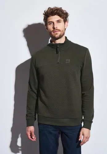 STREET ONE MEN Rollkragenpullover mit Struktur-Muster