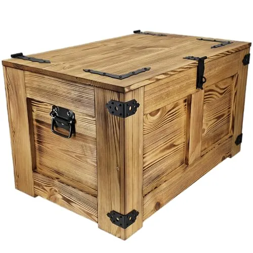 CREATIVE COOPER Holzbox – Rustikale Schatztruhe mit Stauraum