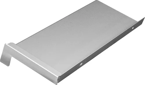 Aluminium Fensterbank silber EV1 130 mm Ausladung S 6 Aluminiumabschluss mit Putzkante 1200 mm