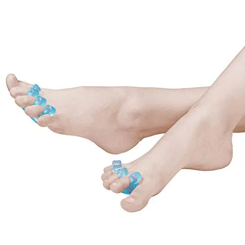 Rubberneck Zehentrenner Abstandhalter Pediküre [8x], Silikon, 4 Paar für alle Zehen, Fußnägel Lackierhilfe für Nagellack