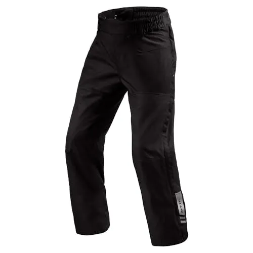 Revit Axis 2 H2O WP Motorrad Textilhose, schwarz, Größe S für Männer - Motorradhose aus robustem 600D Polyester mit elastischer Taille und verstellbarem Knieprotektor für optimalen Schutz und Komfort auf jeder Fahrt.