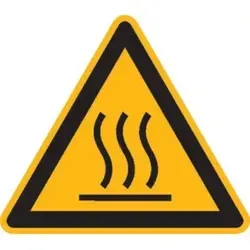 SafetyMarking Warnschild Folie SL 25 mm Warnung vor heißer Oberfläche 44 Stk.pro Bogen