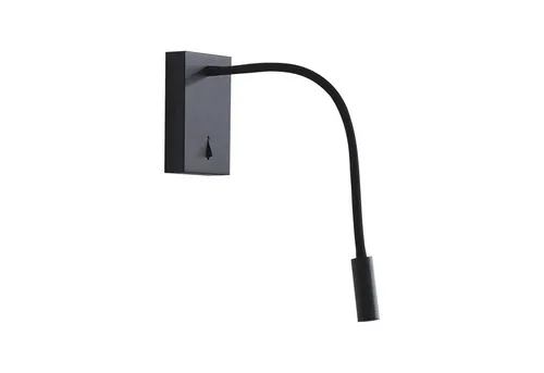 Lucande Wandleuchte Hetti, LED, Metall, Schwarz warmweiß IP20, 1 x 2,3 W LED, warmweiß