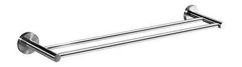 Ambrosya Handtuchhalter aus Edelstahl - Vielseitiger Badetuchhalter - Handtuchhalter & -stangen aus gebürstetem Edelstahl, kratzfest und korrosionsbeständig. Ideal für Bad, Küche oder WC - inklusive Montagematerial.