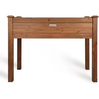 needs&wants® Hochbeet aus Holz - Schmaler Pflanzkasten für Garten, Balkon und Terrasse - Hochbeet aus robustem Holz, ideal für Kräuter und Blumen, mit 80 l Fassungsvermögen und schmalem Design für begrenzte Flächen.