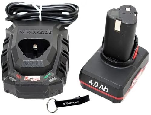Parkside 12V 4Ah Akku und Ladegerät Bundle