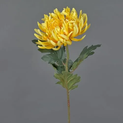 artplants.de Kunstblume Chrysantheme LINGYUN, gelb, 65 cm von artplants