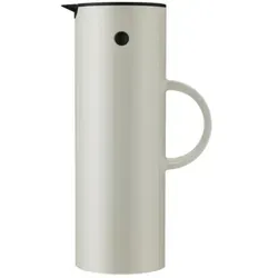 Stelton EM 77 Isolierkanne 1l sand - Elegantes Design, perfekt für warme und kalte Getränke unterwegs