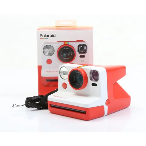 Polaroid Now Sofortbildkamera i-Type Rot - Sofortbildkamera mit f/1,2 Blende und 8,1 MP Auflösung, ideal für lebendige Schnappschüsse in leuchtendem Rot.