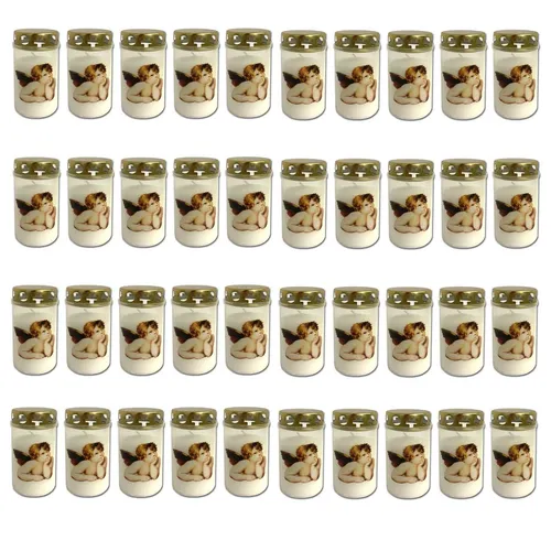 HAC24 40er Set Grablicht Weiss mit Deckel