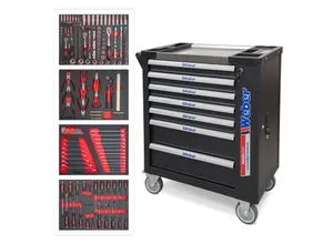 Weber mobiler Werkstattwagen 230-teilig mit Rollen