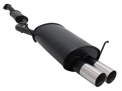 OMAC Auspuff-Flexrohr Novus Sportauspuff für BMW E36 Compact 318Ti 2x76mm mit ABE - Auspuff-Flexrohr für BMW E36 Compact 318Ti, sportlicher Sound und eintragungsfrei dank EG Genehmigung – einfache Montage mit originalen Aufhängungspunkten.