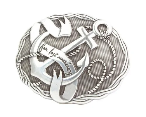 BELTINGER Gürtelschnalle Anker 4,0 cm in silber von BELTINGER