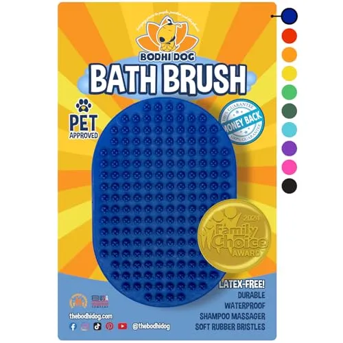 Fellpflegebürste für Haustiere, beruhigende Massage, Gummiborsten, Striegel für Hunde und Katzen, professionelle Qualität