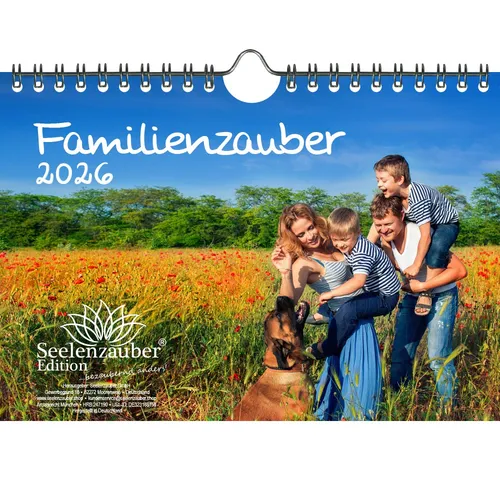 Familienzauber DIN A5 Kalender für 2026 Familie - Seelenzauber