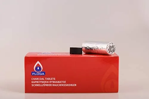 Stück Räucher-Kohle 27 mm 20 Rollen à 6 Stück = 120 Stück 120