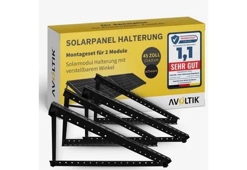 Avoltik Solarmodul-Halterung 2 Sets für Flachdach und Wand