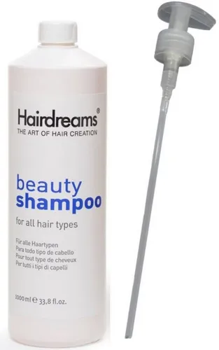 Hairdreams Beauty Shampoo für Echthaarverlängerungen, 1000 ml - Shampoo für Haare mit Echthaarverlängerungen, 1-tlg., reinigt sanft und pflegt intensiv für strahlenden Glanz und gesunde Haare.