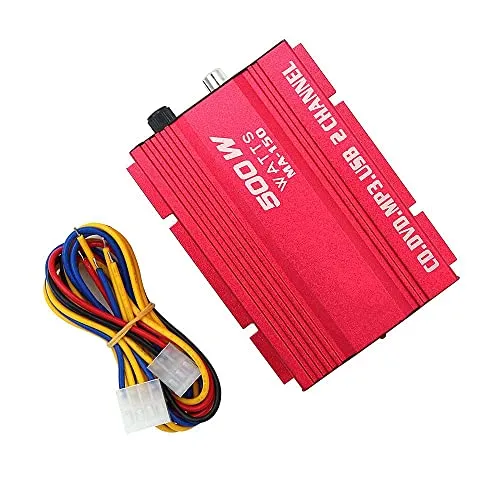 Fasizi MA150 12V Mini 2CH HiFi-Stereo-Auto-Leistungsverstärker MP3-Audio-Lautsprecher mit USB