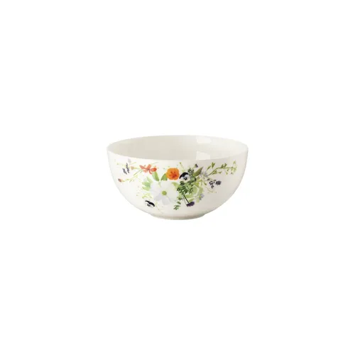 Rosenthal Müslischale Brillance Grand Air 15 cm - Müslischale aus hochwertigem Bone China mit floralem Dekor, ideal für Müsli, Obst oder als Ablageschale. Perfekt kombinierbar mit anderen Mustern der Serie für ein modernes Tischdesign.