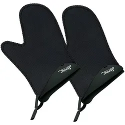 Spring Ofenhandschuhe Grips kurz schwarz in schwarz von Spring